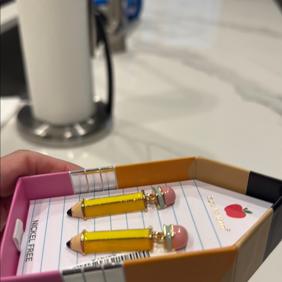 🖍️ True to Form Crayon Earrings – Perfect for Teachers Who Love to Stand Out! - Picture 3 of 5